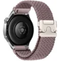 Cinturino per orologio in nylon intrecciato con fibbia metallica, accessorio ricambio. - Viola Fumo