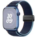 Ανταλλακτικό λουράκι νάιλον για Apple Watch με μαγνητική αγκράφα αθλητικό νέο στυλ - Σκούρο ναυτικό μπλε