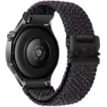 Cinturino per orologio in nylon nero intrecciato con fibbia paracadute, cinturino di ricambio. - Nero Stellato