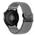 Cinturino di ricambio in nylon intrecciato con fibbia paracadute in metallo, stile tattico. - Grigio Spaziale