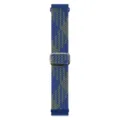 Cinturino per orologio in nylon intrecciato con fibbia in metallo, motivo blu e grigio. - Motivo a Z blu e verde