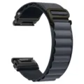 Donkergrijze alpen nylon loop horlogeband met metalen gesp, duurzame en sterke sportband. - donkergrijs