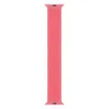 Pink braided solo loop nylon watch band replacement strap for smart watch compatible accessories - Bright Pink