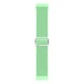 Cinturino per orologio in nylon intrecciato verde chiaro con fibbia metallica regolabile - Pistacchio
