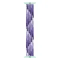 Purple white braided solo loop nylon watch strap compatible with smart watch bands - Gradient Purple