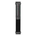 Alpine nylon loop horlogeband vervanging voor Garmin fenix 7 pro 6 8 quick release. - Zwart Gestrereept