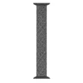 Replacement Woven Nylon Solo Loop Band Strap Compatible with Apple Watch Series Black White - Grey & Light Grey