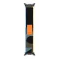 Nylon loop watch band compatible with Samsung Galaxy Watch 8, colorful woven trail strap. - Mosaic Blue