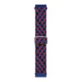 Cinturino per orologio in nylon intrecciato con fibbia scorrevole in metallo, rosso e blu. - Mimetico Rosso