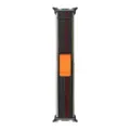 Nylon alpine loop watch strap for smartwatch, durable woven replacement band with secure buckle. - Midnight