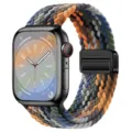 Colorful braided nylon magnetic watch strap compatible with Apple Watch series, stylish loop design. - 38/40/41/S10-42mm / Multicolor Camouflage