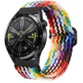 Cinturino per orologio in nylon intrecciato regolabile compatibile con smartwatch 20mm 22mm. - Arcobaleno ufficiale