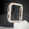 Strass bumper hoesje voor Apple Watch, gegalvaniseerde PC cover met schitterende diamanten. - Sterrenlicht