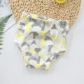 Culotte d'apprentissage bébé coton imperméable respirant sous-vêtement tout-petit - 90 / Bonhomme de Neige Jaune