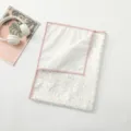 Baby waterproof urine pad detail, cute floral cartoon print, soft and portable bed mat design. - 90*70 / Grape Rabbit