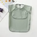 Αδιάβροχο βρεφικό σαλιάρα αμάνικο ποδιά ταΐσματος PU ανοιχτό πράσινο ποιοτικό - Πράσινο