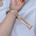 Roségoud metalen horlogeband vervangende band voor smartwatch, duurzaam design. - 22mm / Roségoud