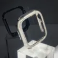 Rhinestone PC Hollow Protective Case for Apple Watch Luxury Bling Bumper Cover Accessories - 49mm / Silver Single Row Rhinestone Style