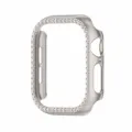 Crystal Rhinestone PC Hollow Protective Case Cover Compatible with Apple Watch Series - 49mm / Starlight Single Row Rhinestone Style