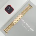 Cinturino per orologio in maglia metallica dorata, dettaglio elegante per smartwatch. - 20mm / Oro