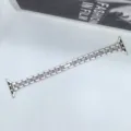 Ersatzarmband aus Metall und Harz mit drei Perlen, kompatibel mit Apple Watch, modisches Design. - 14mm / Sternenlicht mit Weiß