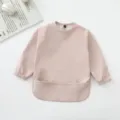 Babero impermeable de manga larga para bebé delantal de alimentación infantil rosa - Rosa Palo