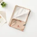 Wasserdichte Baby Wickelauflage mit süßem Meerestiere-Muster, weich und waschbar. - Größe S 35x50 / Wickelunterlage Rosa Ozean