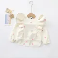 Bavoirs bébé imperméables à manches longues avec ailes d'ange et motif spatial pour les repas. - Taille M (12-24 mois) / Manches longues à ailes blanc à motif lune