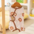 Pijama para perro tierno ropa de mascota linda con estampado de oso mono de cuatro patas para cachorro - Oso Marrón Lomi