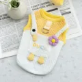 Süße Ente Tasche Haustier Hundemantel Weste Geschirr Frühling Sommer kleine Hunde Katzen - M (Empfohlenes Gewicht 2.5-4kg) / Rock Gelbe Gans