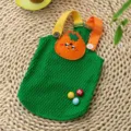 Simpatico gilet per cane da animale domestico primavera estate piccoli vestiti per gatti verde - Cachi Piccolo / S (Peso consigliato 1,5-2,5 kg)