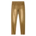 Herren schmale Khaki Jeans Hose, lässige Vier-Jahreszeiten Stretchhose mit klassischen Taschen. - 28 / Khaki