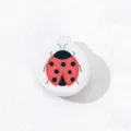 Brosse à coussin d'air pliante portable au design de coccinelle, miroir de brosse de voyage. - Coccinelle