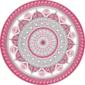 Round printed mandala beach towel soft fiber fringe tapestry bohemian home decor design - ST-HHYF-4