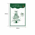 Christmas tree flannel blanket soft throw blanket for sofa couch holiday gift home decor. - Green Bow Christmas Tree (Double-Sided Fleece, Single-Sided Print) / 70*100CM