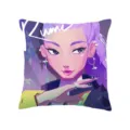 Stylish anime style decorative cushion cover featuring single-sided print, perfect for sofa. - BZ1-SMZ14