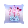 K-Pop Demon Hunters Anime Print Linen Cushion Cover Square Sofa Pillowcase Home Decor - BZ1-SMZ9