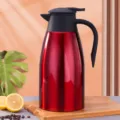 Carafe à Café Thermique en Acier Inoxydable Rouge Isotherme Bouteille d'Eau 1L - Matériau 201 2 L (24 heures d'isolation) / Rouge de Chine