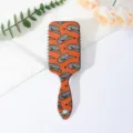 Orange western cowboy hat cushion hair brush portable scalp massage comb variant design style - Style B