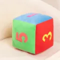 Cuscino dado in peluche colorato, simpatico giocattolo quadrato bambola, morbido cuscino divano casa. - 12cm / Numeri Colorati