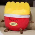 Simpatico cuscino di peluche patatine fritte, morbida bambola cibo cartone animato regalo. - Patatine fritte 45 cm / 0,6 kg
