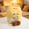 Simpatico cuscino in peluche a forma di scatola di latte, morbido giocattolo per bambini. - Piccolo/0.15kg / Cartone del latte - Giallo
