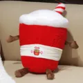 Peluche tazza fast food carina, morbida bambola cola creativa per ragazze, cuscino imbottito divertente. - Cola 45 cm / 0,4 kg