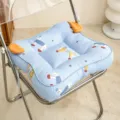 Lindo cojín de silla grueso con estampado de perro para oficina y dormitorio escolar - Blanco lechoso