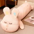 Cuscino corpo animale in peluche rosa lungo, simpatico cuscino per dormire e ragazze. - 1,1 m / Coniglio