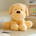 Simatico cucciolo peluche giallo morbido cane bambola cuscino variante per regalo bambina - 25cm / Cucciolo dalle orecchie pendenti giallo