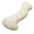 Ice silk long bolster pillow for bed sleeping, ergonomic bone shape with cute elephant print. - 100cm / Style 2