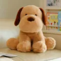 Peluche cucciolo carino morbido imbottito cane bambola cuscino regalo di compleanno - 25cm / Cucciolo dalle orecchie pendenti marrone
