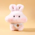 Simpatico coniglietto di peluche rosa portachiavi morbido giocattolo regalo di compleanno - Coniglio