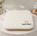 Μαξιλάρι καθίσματος memory foam για καρέκλα γραφείου, άνετο παχύ μαξιλάρι με δίχτυ. - 35cm / Λευκό